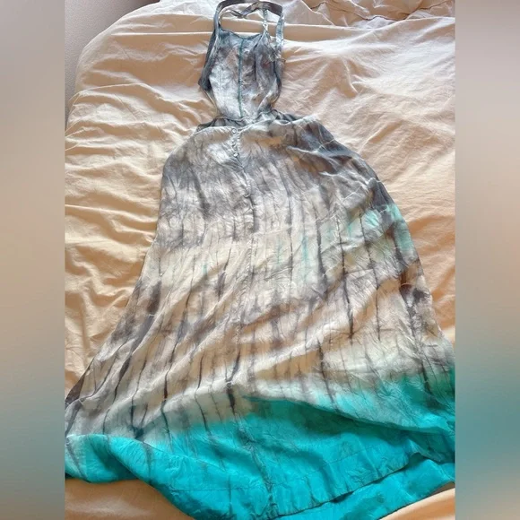 Free People Blue Tie-Dye Maxi Dress - Picture 6 of 6